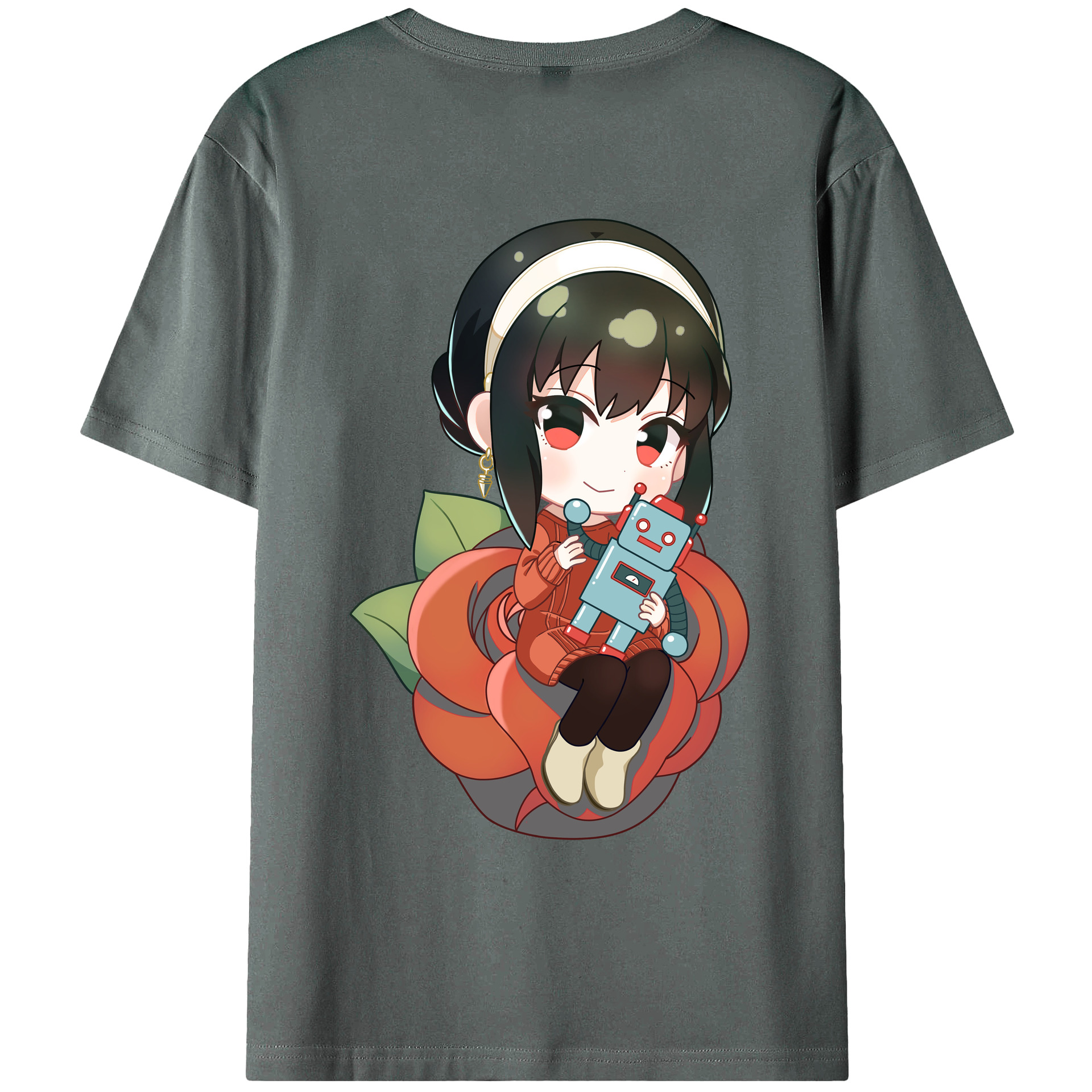 （画像用） SPY×FAMILY间谍家家酒 綿100％ メンズ半袖Tシャツ（バックプリント） 通気性